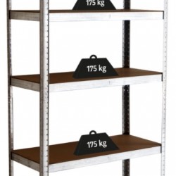 Raft metalic ZEUS 180 x 90 x 40 cm cu 5 polite Raft metalic ZEUS 180 x 90 x 40 cm cu 5 polite